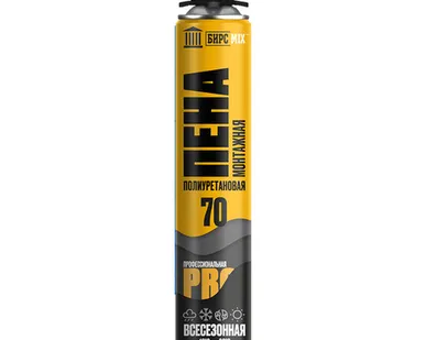 фото БирсМикс 70 Пена монтажная профессиональная всесезонная