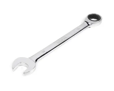 фото Ключ комбинированный трещоточный 30х30 мм хромирование HORTZ