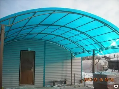 Фото №0 Навесы из поликарбоната.