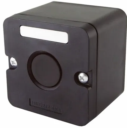 Фото №0 Пост кнопочный ПКЕ 222/1 (черная кнопка) IP54 Электро...