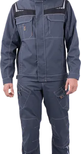 фото Куртка ПЕРФЕКТ летняя, серый-черный