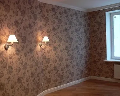 фото Поклейка Обоев