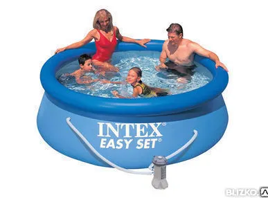 фото Бассейн надувной Intex EasySet 2,44х0,76 м + фильтр-насос 28112