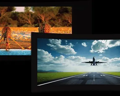 фото Многоформатный экран 
 
 
 DYNA-CURVE FT 181" 144" 118"