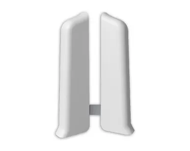 фото Заглушка левая для плинтуса Lexida 80 (001 белый)