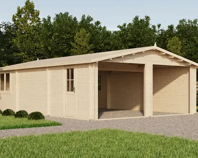 фото Гараж 49 (Комфорт) - брус 44 мм