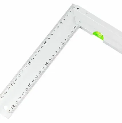 Фото №0 Угольник алюм литой с уровнем 250мм