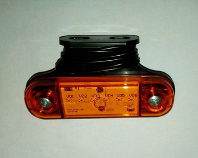 фото Габарит светодиодный с кронштейном на борт желтый LED