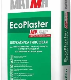 фото Штукатурка гипсовая EcoPLaster MP Магма 30 кг (45шт)
