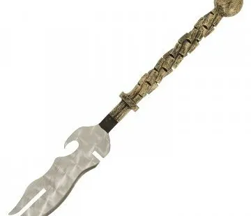 фото Нож-вилка для снятия мяса с шампура с кованой ручкой (GM) SALE