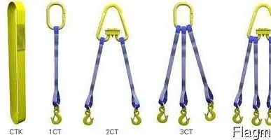 фото Стропы текстильные (стп, стк, ссчк, 4ст, 2ст, 1ст