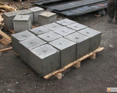 фото Блоки для фундамента 40*40*20