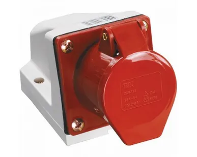 фото Розетка кабельная 16А 3Р+N+Е IР44 на пов 380В 115 IEK