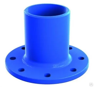 Фото №0 Патрубок НПВХ серый гладкий Дн 110х100 Ру10 нап фланец ГОСТ Р 51613-2000