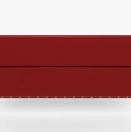 Фото №0 Сайдинг Металлический сайдинг «Евробрус» Premium, 0.5 мм RAL 3020, Алый