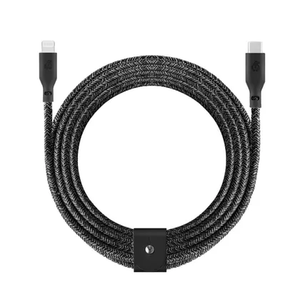 Фото №0 Кабель uBear Trend USB-C - Lightning, 2.4 м, 60 Вт, нейлон, черный