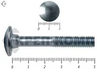 фото Болт мебельный, цинк DIN603 8х 50 пр.5,8 Фасовка (100шт)