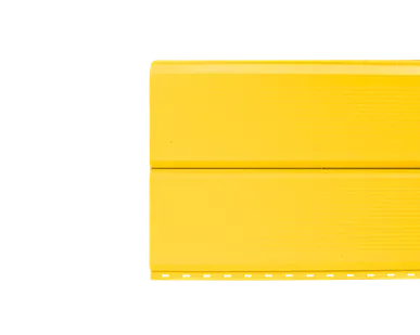 фото Сайдинг Кровля Сервис Брусnika гофрированный Желтый цинковый 0,45 мм Полиэстер