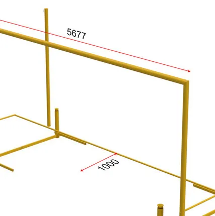 Фото №0 Ворота для пляжного футбола 5,5х2,2 со стойками натяжения