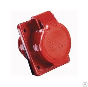 фото Розетка кабельная 32А 3Р+N+Е IР44 скрытая 380В 425 ИЭК