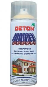 фото Эмаль универсальная акриловая 520мл RAL 1014 слоновая кость DETON