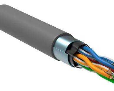 фото Кабель связи витая пара F/UTP кат. 5E 4 пары PVC 1м сер. GENERICA ITK BC1-C5E04-311-305-G