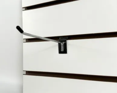 фото Крючок металлический на экономпанель 150мм, d.5мм, хром, с наконечником