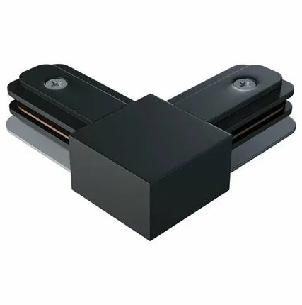 Фото №0 Соединитель для двухконтактного трека 2TRA, угловой - Черный