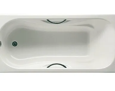 фото Чугунная ванна 150*75 см с противоскользящим покрытием Roca Malibu 2315G000
