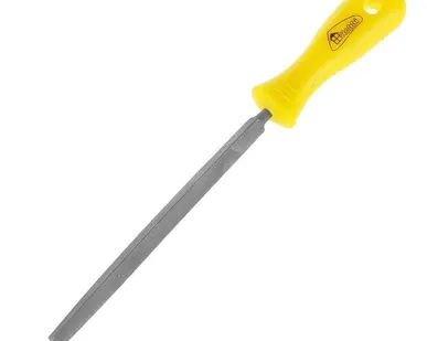 фото Напильник трехгранный 250мм пластмассовая рукоятка, РемоКолор