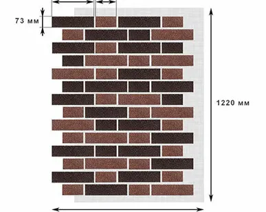 фото АМК фасадная панель Тычок