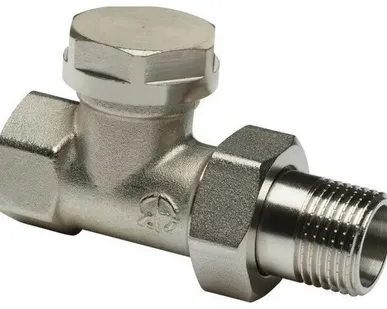 фото Запорный клапан для радиатора прямой FM 3/4" AQUALINK