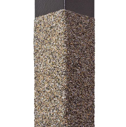 Фото №2 Фасадная плитка Hauberk уголок металлический внешний серо-бежевый 50*50*1250мм