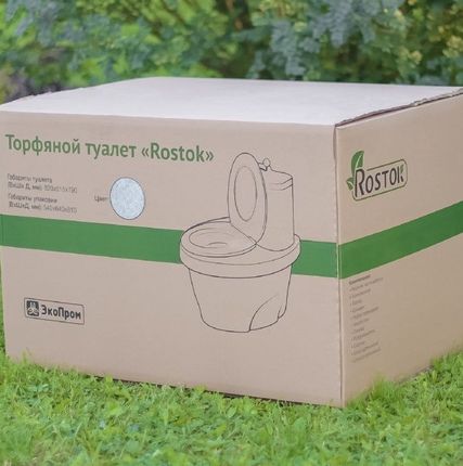 Фото №4 Биотуалет торфяной Rostok черный гранит
