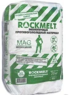 фото Противогололедный реагент Rockmelt MAG, мешок 20кг