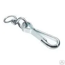 Фото №0 Карабин тип А с вертлюгом 30 мм оцинк.