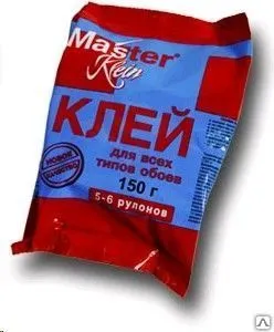 фото Клей обойный Master Klein "ДЛЯ ВСЕХ ТИПОВ ОБОЕВ" 5-6 рулонов уп. 150 г