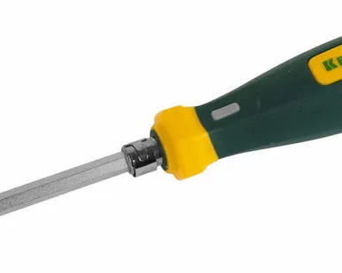 фото Отвертка KRAFTOOL универ. с двус. стерж, PH N 0-1-2-3, PZ N 1-2-3, SL 6мм,