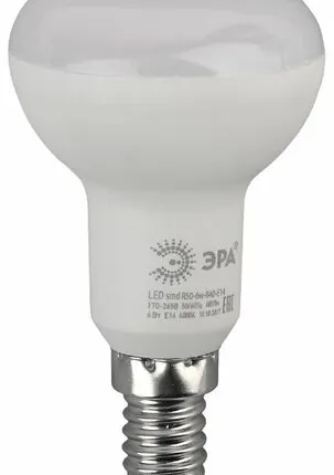 Фото №0 Лампа светодиод. ЭРА-ЭКО R50 Е14 (холод)