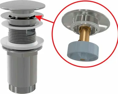 фото Донный клапан для раковины AlcaPlast A392