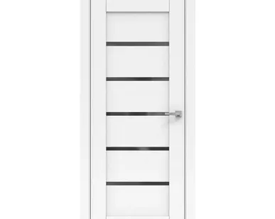 фото дверь межкомнатная со стеклом бизнес парк crystal 31, белый софт, 800*2000мм.