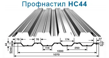 фото Профлист НС 44