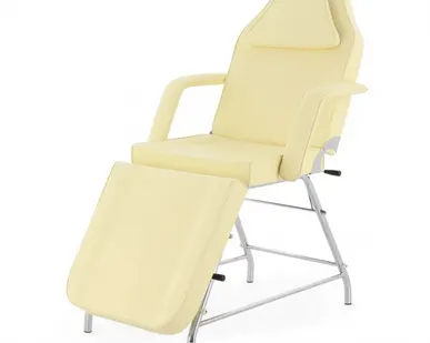 фото Косметологическое кресло FIX-1B, цвет кремовый (хромированное основание) (SS3.02.10Д-01)