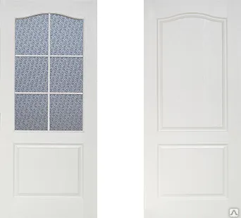 фото Дверное полотно Терри Классик 80 Белое глухое ламинированное