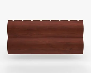 фото Сайдинг Металлический сайдинг «Бревно» покрытие античный дуб Россия, 0.45-0.5 мм