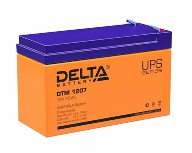 фото Аккумулятор 12В 7А.ч. Delta DTM 1207