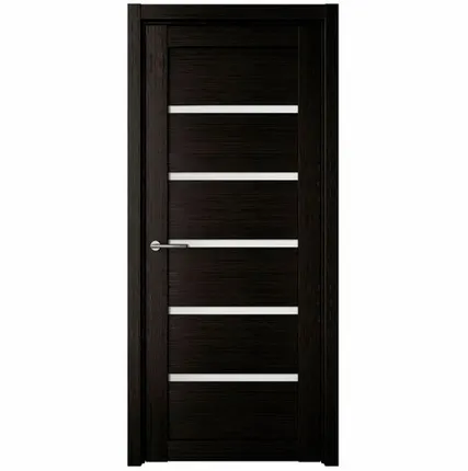 Фото №0 Дверь межкомнатная Техно-1 (Dorica) стекло матовое, экошпон, Венге 2000х800мм