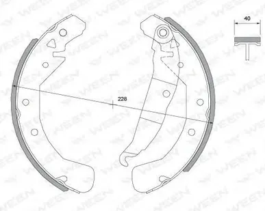 фото Колодки тормозные OPEL Astra F/G/HZafira 95-03 задние барабанные НИДЕРЛАНДЫ
