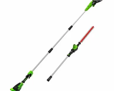 фото Высоторез-кусторез аккумуляторный 40 V GREENWORKS 2 в 1 без АКБ и ЗУ