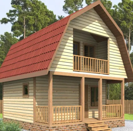 Фото №0 Баня с мансардой под ключ.